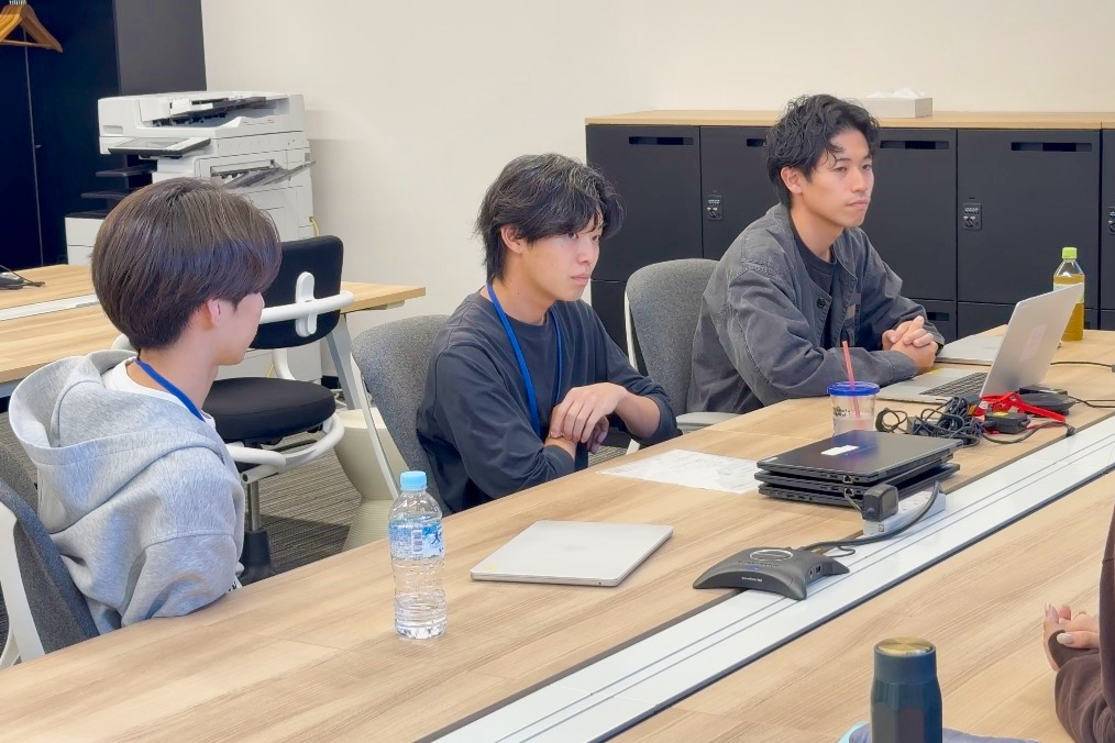 2026年10月に行ったハーブ健康本舗の3日間短期インターンシップの様子。